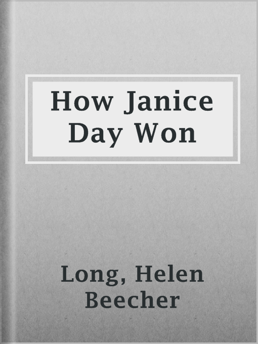 Cover image for How Janice Day Won